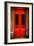 Red Door in Paris-Erin Berzel-Framed Photographic Print