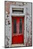 Red Doorway Old Building Burano, Italy-Darrell Gulin-Mounted Photographic Print