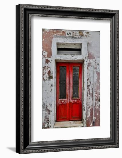 Red Doorway Old Building Burano, Italy-Darrell Gulin-Framed Photographic Print