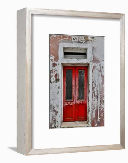 Red Doorway Old Building Burano, Italy-Darrell Gulin-Framed Photographic Print