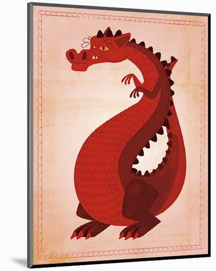 Red Dragon-John Golden-Mounted Giclee Print