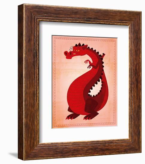 Red Dragon-John Golden-Framed Art Print