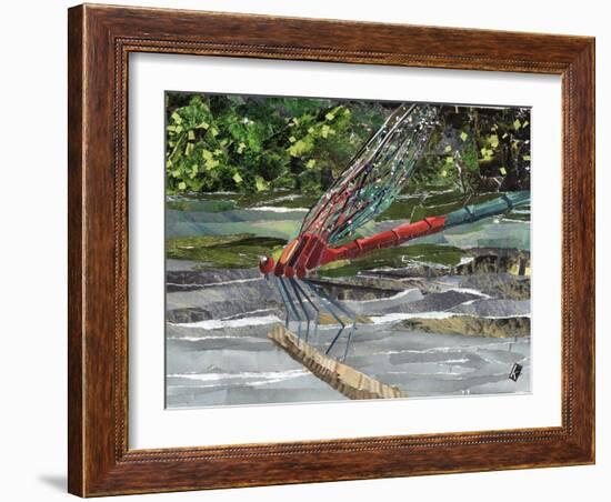 Red Dragonfly-Kirstie Adamson-Framed Giclee Print