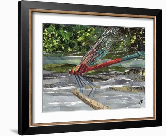 Red Dragonfly-Kirstie Adamson-Framed Giclee Print