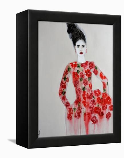 Red Dress, 2016-Susan Adams-Framed Premier Image Canvas