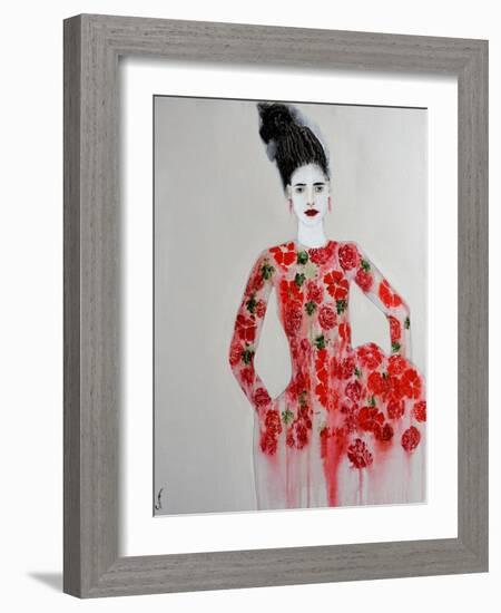 Red Dress, 2016-Susan Adams-Framed Giclee Print