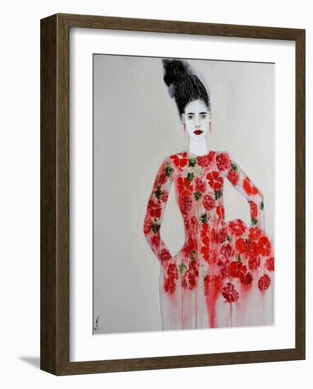 Red Dress, 2016-Susan Adams-Framed Giclee Print