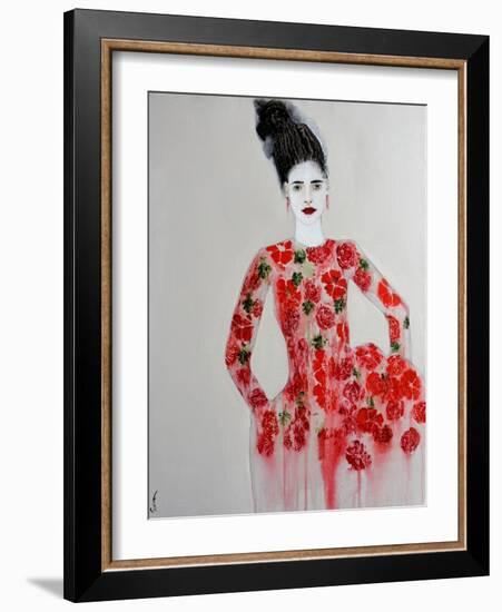 Red Dress, 2016-Susan Adams-Framed Giclee Print