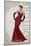 Red Dress Glamour-Sandra Smith-Mounted Art Print