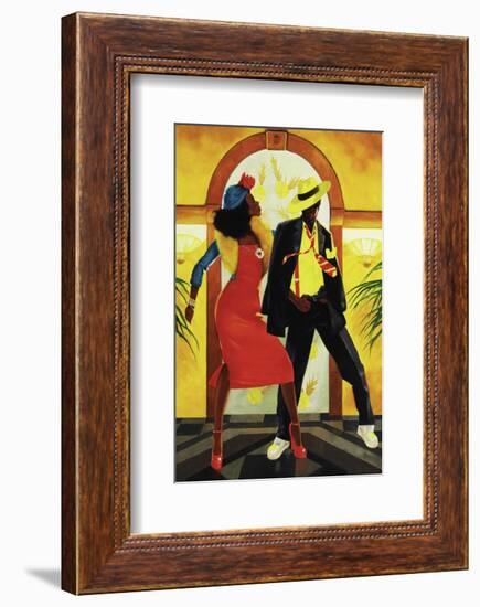 Red Dress-Graham Reynold-Framed Premium Giclee Print