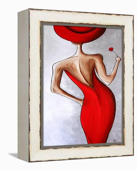 Red Dress-Megan Aroon Duncanson-Framed Stretched Canvas