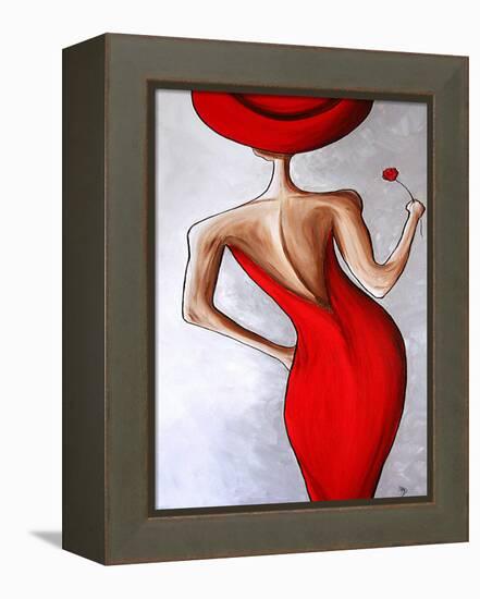 Red Dress-Megan Aroon Duncanson-Framed Stretched Canvas