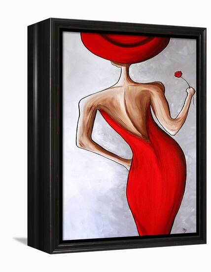 Red Dress-Megan Aroon Duncanson-Framed Stretched Canvas