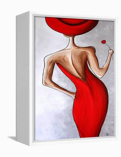 Red Dress-Megan Aroon Duncanson-Framed Stretched Canvas