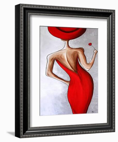 Red Dress-Megan Aroon Duncanson-Framed Premium Giclee Print