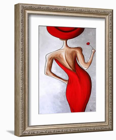 Red Dress-Megan Aroon Duncanson-Framed Art Print