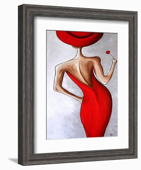 Red Dress-Megan Aroon Duncanson-Framed Art Print