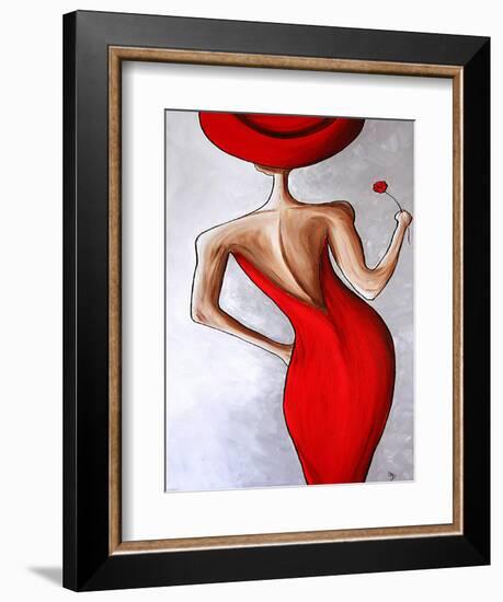 Red Dress-Megan Aroon Duncanson-Framed Art Print