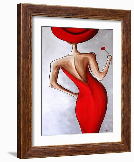 Red Dress-Megan Aroon Duncanson-Framed Art Print