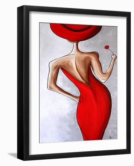 Red Dress-Megan Aroon Duncanson-Framed Art Print