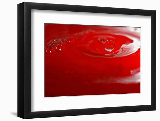 Red Drink Drop IV-Tammy Putman-Framed Photographic Print