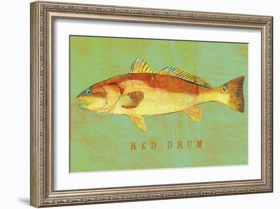 Red Drum-John W Golden-Framed Giclee Print