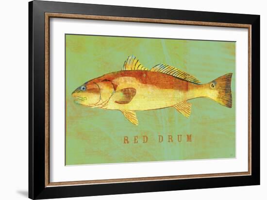 Red Drum-John W Golden-Framed Giclee Print