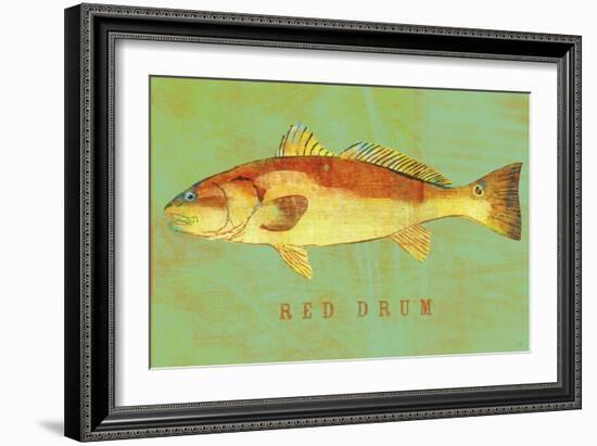 Red Drum-John W Golden-Framed Giclee Print