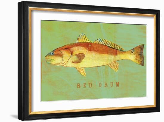 Red Drum-John W Golden-Framed Giclee Print