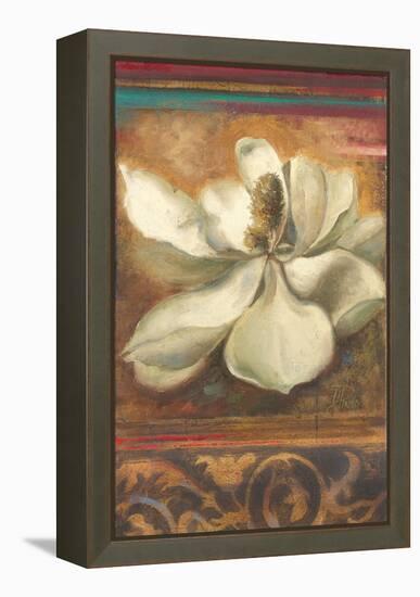 Red Eclecticism with Magnolia-Patricia Pinto-Framed Stretched Canvas