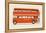 Red English Bus-Florent Bodart-Framed Premier Image Canvas