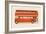 Red English Bus-Florent Bodart-Framed Giclee Print