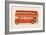 Red English Bus-Florent Bodart-Framed Giclee Print