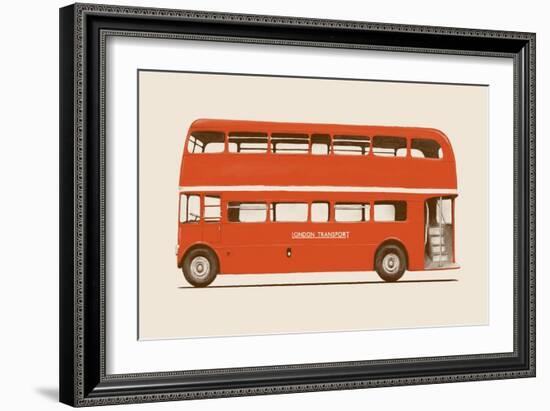 Red English Bus-Florent Bodart-Framed Giclee Print