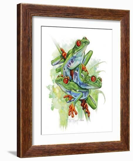 Red Eyes-Tim Knepp-Framed Giclee Print