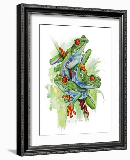 Red Eyes-Tim Knepp-Framed Giclee Print