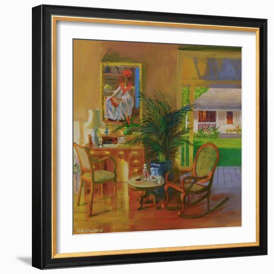 Red Fan, 2007/8-William Ireland-Framed Giclee Print