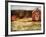 Red Farmhouse and Barn in Snowy Field-Robert Cattan-Framed Photographic Print