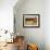 Red Farmhouse and Barn in Snowy Field-Robert Cattan-Framed Photographic Print displayed on a wall