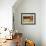 Red Farmhouse and Barn in Snowy Field-Robert Cattan-Framed Photographic Print displayed on a wall