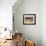 Red Farmhouse and Barn in Snowy Field-Robert Cattan-Framed Photographic Print displayed on a wall