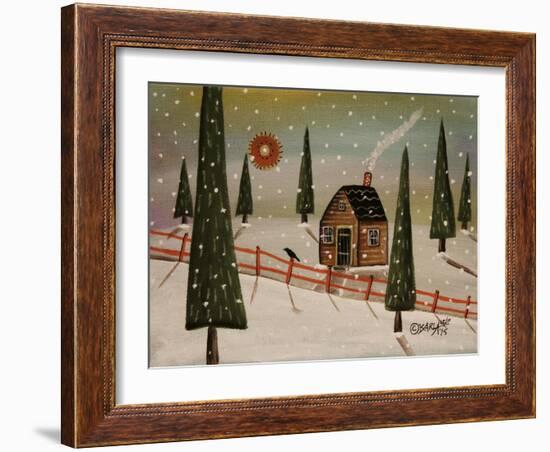 Red Fence-Karla Gerard-Framed Giclee Print