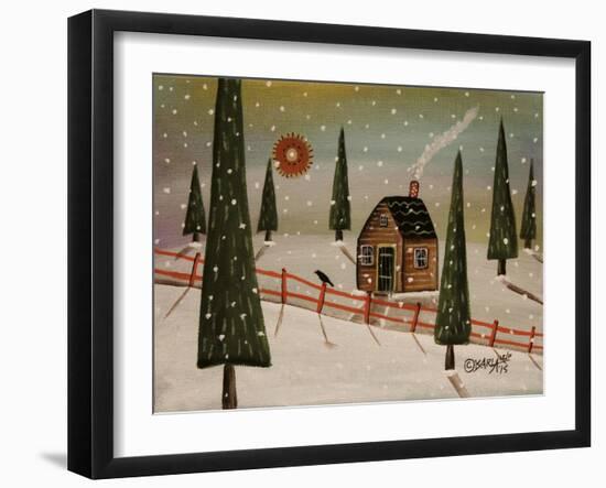 Red Fence-Karla Gerard-Framed Giclee Print