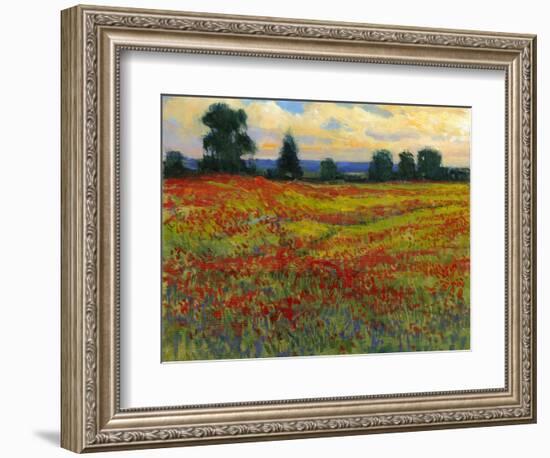 Red Field I-Tim O'toole-Framed Art Print