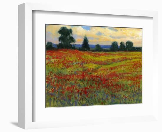 Red Field I-Tim O'toole-Framed Art Print