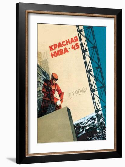 Red Field-Valentina Kulagina-Framed Art Print