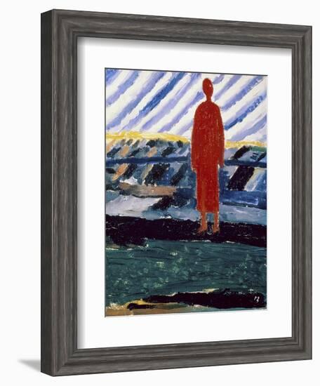 Red Figure, c.1928-Kasimir Malevich-Framed Giclee Print