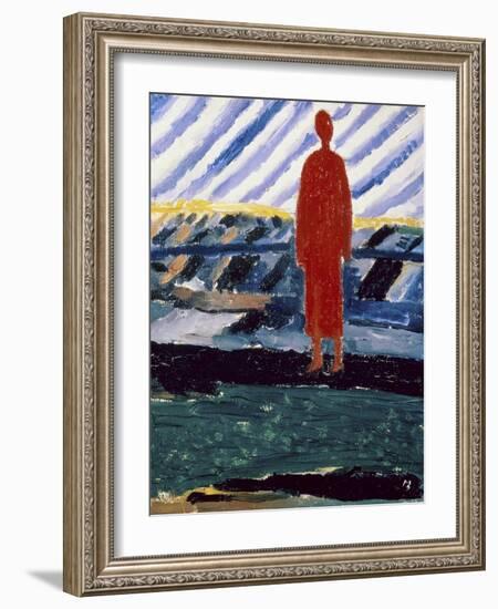 Red Figure, c.1928-Kasimir Malevich-Framed Giclee Print