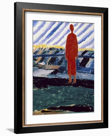 Red Figure, c.1928-Kasimir Malevich-Framed Giclee Print