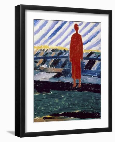 Red Figure, c.1928-Kasimir Malevich-Framed Giclee Print